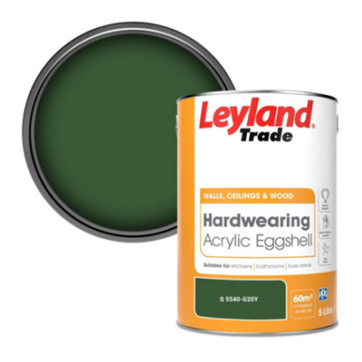 Leyland Trade Hardwearing Acrylic Eggshell Emulsion Paint (S 5540-G20Y) 5L from B&Q