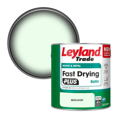 Leyland Trade Wood & Metal Fast Drying Plus Satin Paint (0010-G10Y) 2.5L from B&Q
