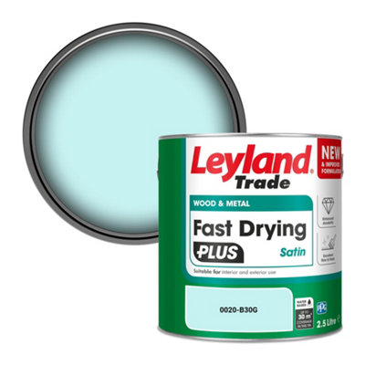 Leyland Trade Wood & Metal Fast Drying Plus Satin Paint (0020-B30G) 2.5L from B&Q