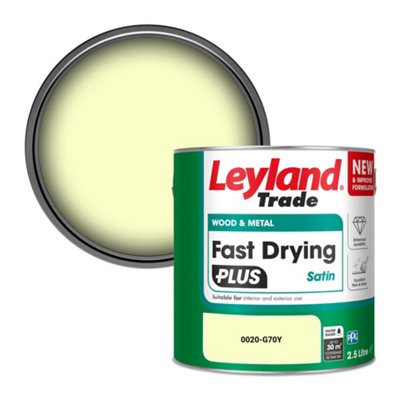 B&Q -  Wood & Metal Fast Drying Plus Satin Paint (0020-G70Y) 2.5L