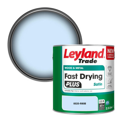 B&Q -  Wood & Metal Fast Drying Plus Satin Paint (0020-R80B) 2.5L