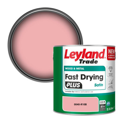 Leyland Trade Wood & Metal Fast Drying Plus Satin Paint (0040-R10B) 2.5L from B&Q