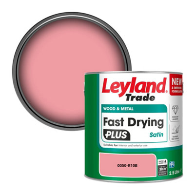 Leyland Trade Wood & Metal Fast Drying Plus Satin Paint (0050-R10B) 2.5L from B&Q
