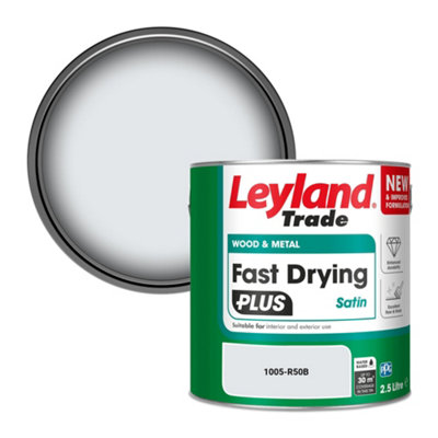 Leyland Trade Wood & Metal Fast Drying Plus Satin Paint (1005-R50B) 2.5L from B&Q