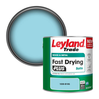 Leyland Trade Wood & Metal Fast Drying Plus Satin Paint (1030-B10G) 2.5L from B&Q