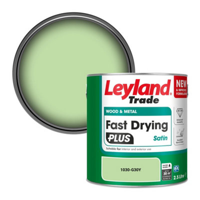 B&Q -  Wood & Metal Fast Drying Plus Satin Paint (1030-G30Y) 2.5L