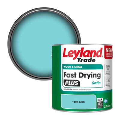 B&Q -  Wood & Metal Fast Drying Plus Satin Paint (1040-B30G) 2.5L