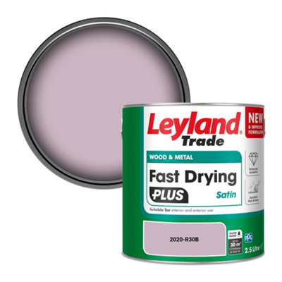 Leyland Trade Wood & Metal Fast Drying Plus Satin Paint (2020-R30B) 2.5L from B&Q