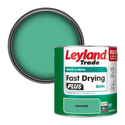 Leyland Trade Wood & Metal Fast Drying Plus Satin Paint (2050-B90G) 2.5L from B&Q