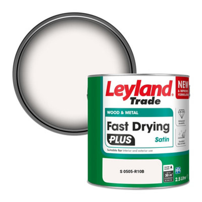 B&Q -  Wood & Metal Fast Drying Plus Satin Paint (S 0505-R10B) 2.5L