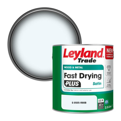 B&Q -  Wood & Metal Fast Drying Plus Satin Paint (S 0505-R80B) 2.5L
