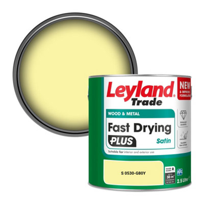 B&Q -  Wood & Metal Fast Drying Plus Satin Paint (S 0530-G80Y) 2.5L