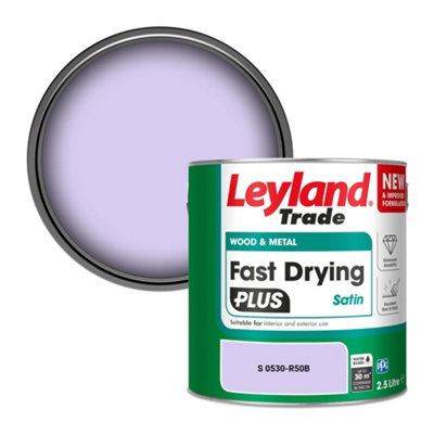 B&Q -  Wood & Metal Fast Drying Plus Satin Paint (S 0530-R50B) 2.5L