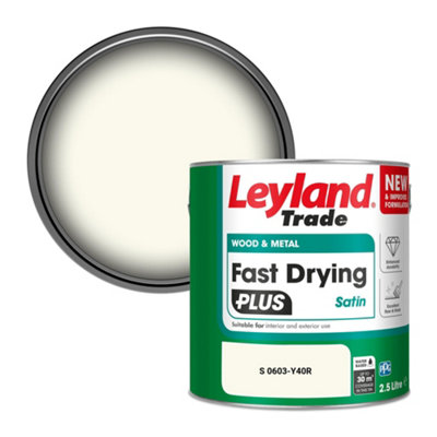 Leyland Trade Wood & Metal Fast Drying Plus Satin Paint (S 0603-Y40R) 2.5L from B&Q