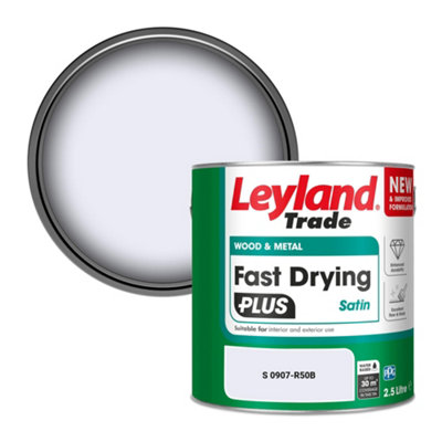 B&Q -  Wood & Metal Fast Drying Plus Satin Paint (S 0907-R50B) 2.5L