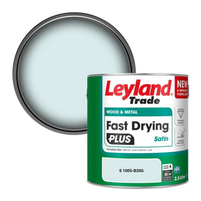 B&Q -  Wood & Metal Fast Drying Plus Satin Paint (S 1005-B20G) 2.5L