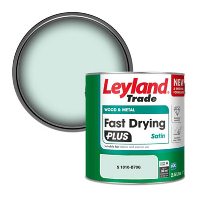 Leyland Trade Wood & Metal Fast Drying Plus Satin Paint (S 1010-B70G) 2.5L from B&Q