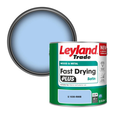 B&Q -  Wood & Metal Fast Drying Plus Satin Paint (S 1030-R80B) 2.5L