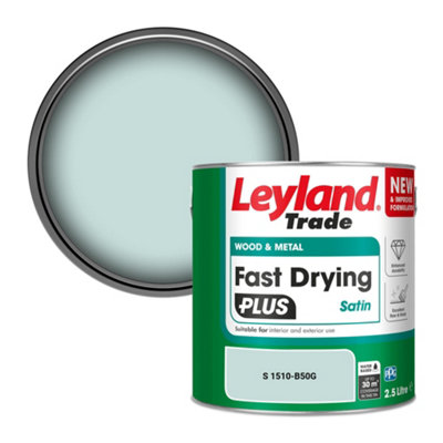 B&Q -  Wood & Metal Fast Drying Plus Satin Paint (S 1510-B50G) 2.5L