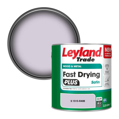 Leyland Trade Wood & Metal Fast Drying Plus Satin Paint (S 1515-R40B) 2.5L from B&Q