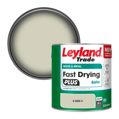 B&Q -  Wood & Metal Fast Drying Plus Satin Paint (S 2005-Y) 2.5L