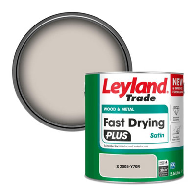 B&Q -  Wood & Metal Fast Drying Plus Satin Paint (S 2005-Y70R) 2.5L