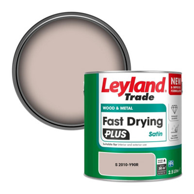 B&Q -  Wood & Metal Fast Drying Plus Satin Paint (S 2010-Y90R) 2.5L