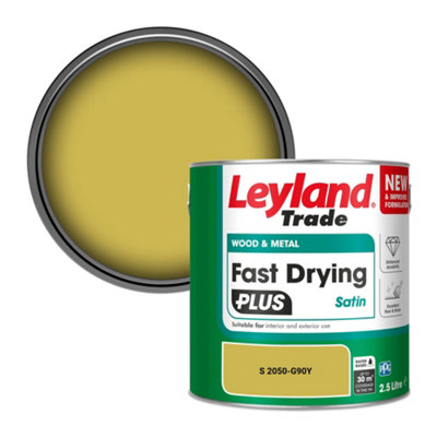 B&Q -  Wood & Metal Fast Drying Plus Satin Paint (S 2050-G90Y) 2.5L