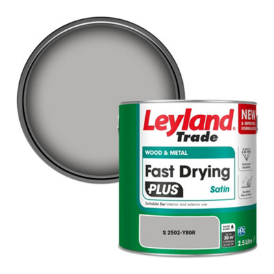 B&Q -  Wood & Metal Fast Drying Plus Satin Paint (S 2502-Y80R) 2.5L