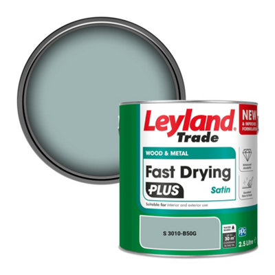 Leyland Trade Wood & Metal Fast Drying Plus Satin Paint (S 3010-B50G) 2.5L from B&Q