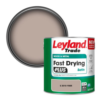 B&Q -  Wood & Metal Fast Drying Plus Satin Paint (S 3010-Y80R) 2.5L