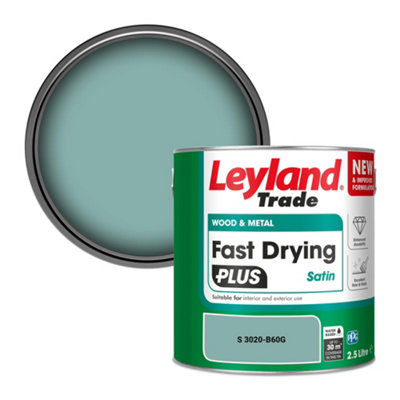 B&Q -  Wood & Metal Fast Drying Plus Satin Paint (S 3020-B60G) 2.5L