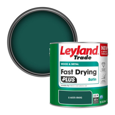 B&Q -  Wood & Metal Fast Drying Plus Satin Paint (S 6035-B60G) 2.5L