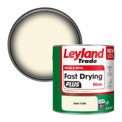 Leyland Trade Wood & Metal Fast Drying Plus Gloss Paint (0005-Y20R) 2.5L from B&Q