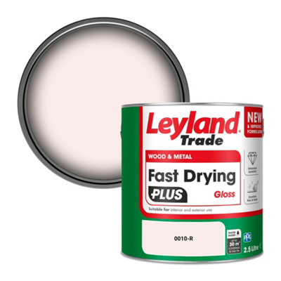 Leyland Trade Wood & Metal Fast Drying Plus Gloss Paint (0010-R) 2.5L from B&Q