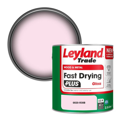 Leyland Trade Wood & Metal Fast Drying Plus Gloss Paint (0020-R30B) 2.5L from B&Q