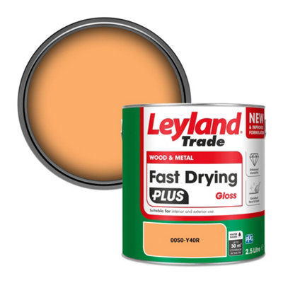 Leyland Trade Wood & Metal Fast Drying Plus Gloss Paint (0050-Y40R) 2.5L from B&Q