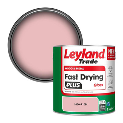 Leyland Trade Wood & Metal Fast Drying Plus Gloss Paint (1030-R10B) 2.5L from B&Q
