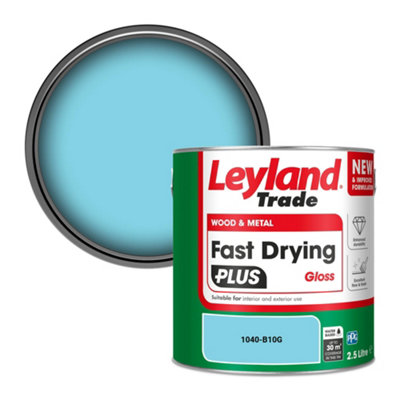 Leyland Trade Wood & Metal Fast Drying Plus Gloss Paint (1040-B10G) 2.5L from B&Q