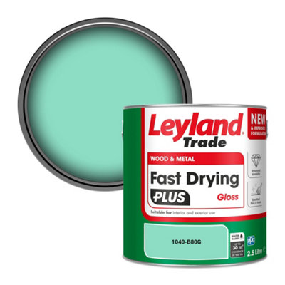 Leyland Trade Wood & Metal Fast Drying Plus Gloss Paint (1040-B80G) 2.5L from B&Q