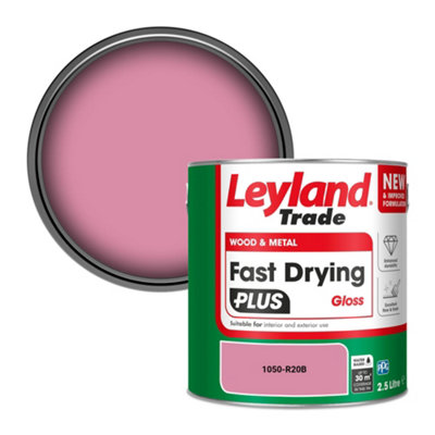 Leyland Trade Wood & Metal Fast Drying Plus Gloss Paint (1050-R20B) 2.5L from B&Q