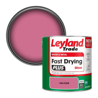 Leyland Trade Wood & Metal Fast Drying Plus Gloss Paint (1060-R20B) 2.5L from B&Q