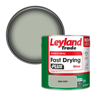 Leyland Trade Wood & Metal Fast Drying Plus Gloss Paint (3005-G50Y) 2.5L from B&Q