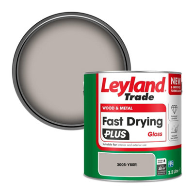 Leyland Trade Wood & Metal Fast Drying Plus Gloss Paint (3005-Y80R) 2.5L from B&Q