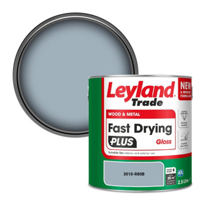 Leyland Trade Wood & Metal Fast Drying Plus Gloss Paint (3010-R80B) 2.5L from B&Q