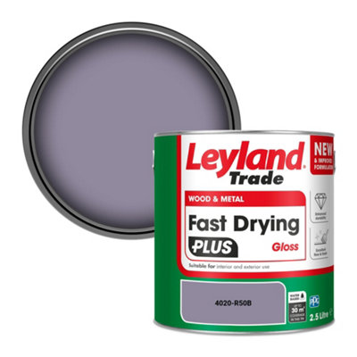 Leyland Trade Wood & Metal Fast Drying Plus Gloss Paint (4020-R50B) 2.5L from B&Q
