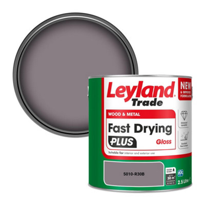 Leyland Trade Wood & Metal Fast Drying Plus Gloss Paint (5010-R30B) 2.5L from B&Q