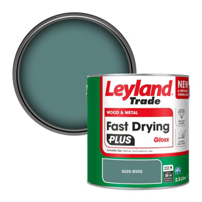 Leyland Trade Wood & Metal Fast Drying Plus Gloss Paint (5020-B50G) 2.5L from B&Q