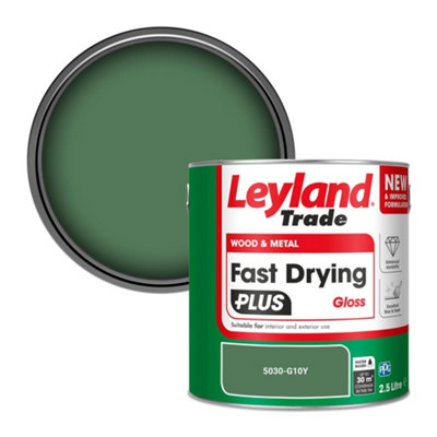 Leyland Trade Wood & Metal Fast Drying Plus Gloss Paint (5030-G10Y) 2.5L from B&Q