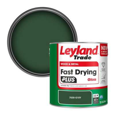 Leyland Trade Wood & Metal Fast Drying Plus Gloss Paint (7030-G10Y) 2.5L from B&Q